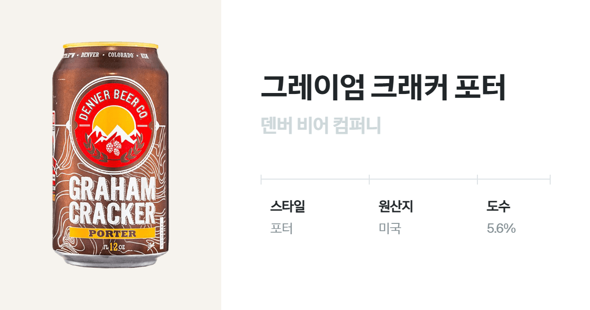 그레이엄 크래커 포터(Graham Cracker) 벨루가